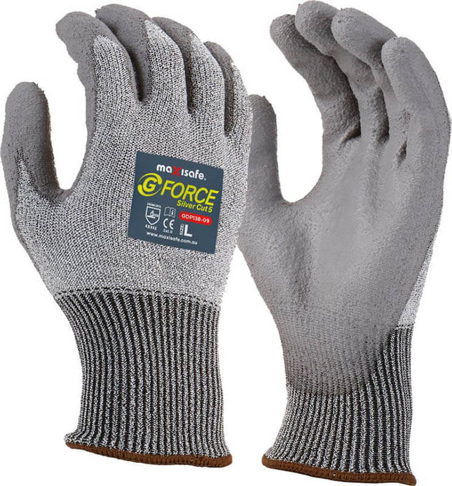 G-Force Silver Cut E Glove, Retail Carded