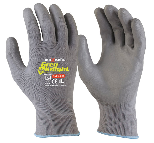 Grey Knight PU Coated Glove