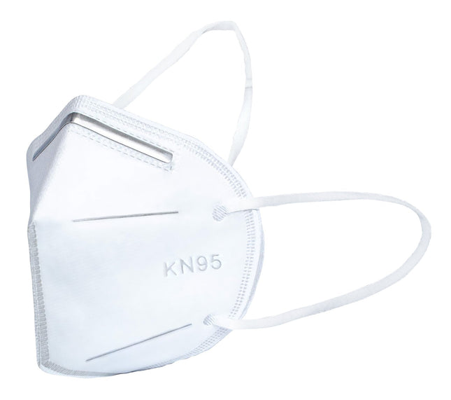 KN95 Flatfold mask with earloops, box 20