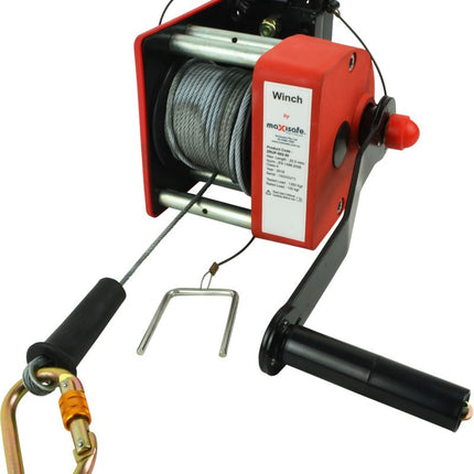 Maxisafe 20m Tripod Winch with Pulley & Mounting Bracket