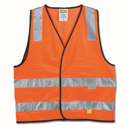 Maxisafe Hi-Vis Orange Safety Vest (Class D/N)