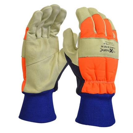 Forester Premium Cow Grain Chainsaw Gloves