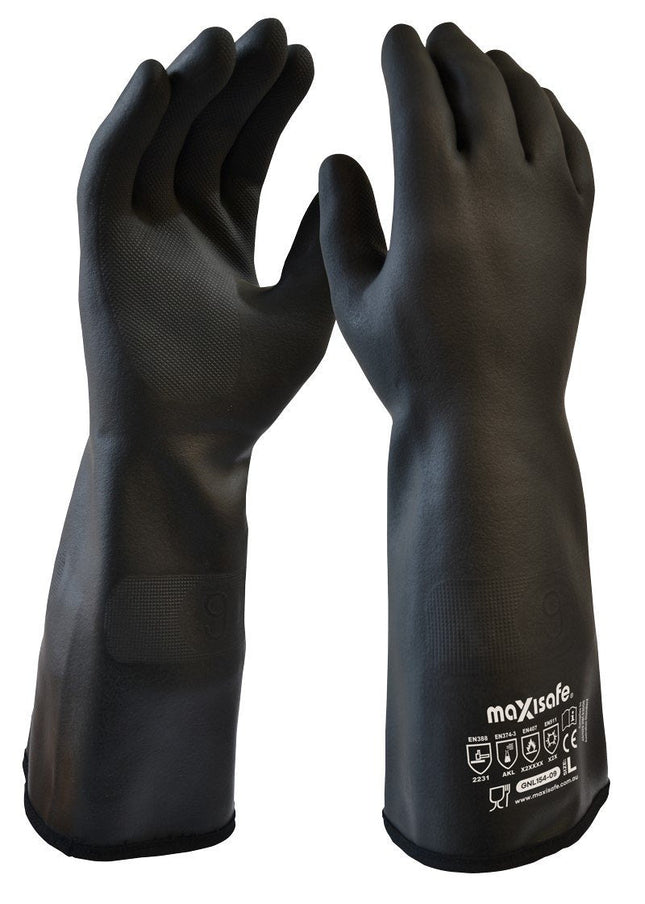Maxisafe NEOTHERM Chemical & Heat Resistant Neoprene Gauntlet