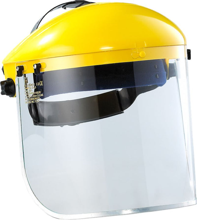 Maxisafe Yellow Brow Guard with clear visor