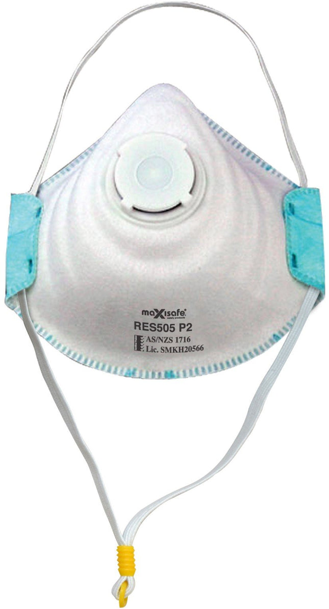 Maxisafe P2 respirator with valve and active carbon filter, card of 3