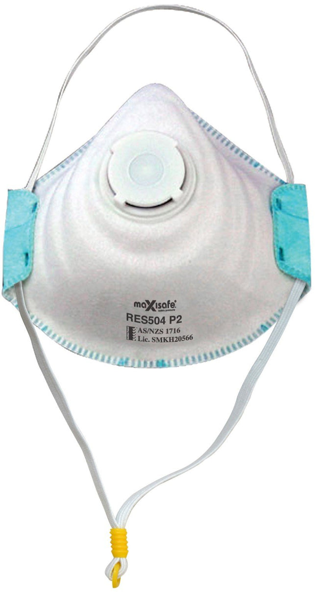 Maxisafe P2 respirator with valve box of 10