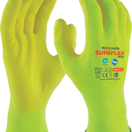 SupaFlex Hi-Vis Yellow Glove