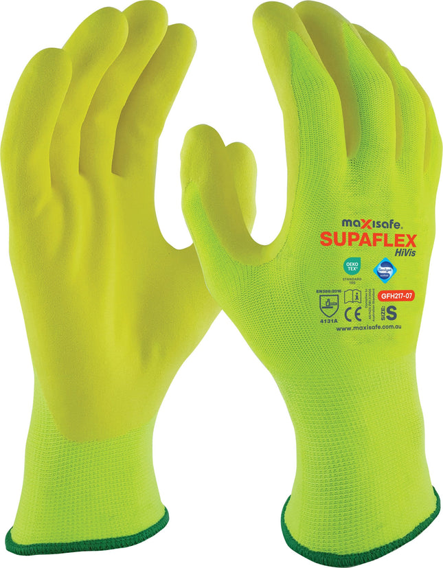 SupaFlex Hi-Vis Yellow Glove